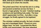 Three Religious Leaders Tried to Convert Wild Bears… One of Them Ended Up in a Full Body Cast