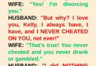 HUSBAND: “You’re divorcing me? After 30 years together?”